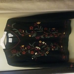 Bobbie Brooks vintage embroidered sweater